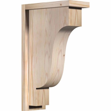 Ekena Millwork Newport Smooth Corbel w/Backplate, Douglas Fir, 5 1/2"W x 12"D x 20"H COR06X12X20NEW01SDF